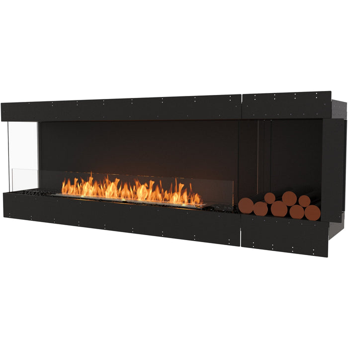 ECOSMART Flex 86LC.BXR Left Corner Fireplace Insert with Stainless Steel Burner