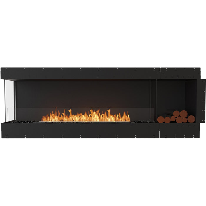 ECOSMART Flex 86LC.BXR Left Corner Fireplace Insert with Stainless Steel Burner