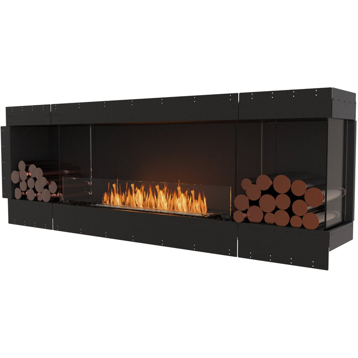 ECOSMART Flex 86RC.BX2 Right Corner Fireplace Insert With Black Burner