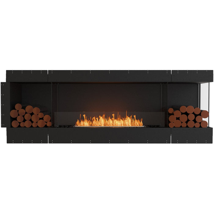 ECOSMART Flex 86RC.BX2 Right Corner Fireplace Insert With Black Burner