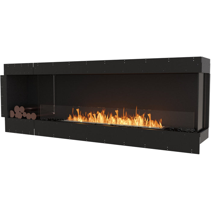 ECOSMART Flex 86RC.BXL Right Corner Fireplace Insert with Stainless Steel Burner