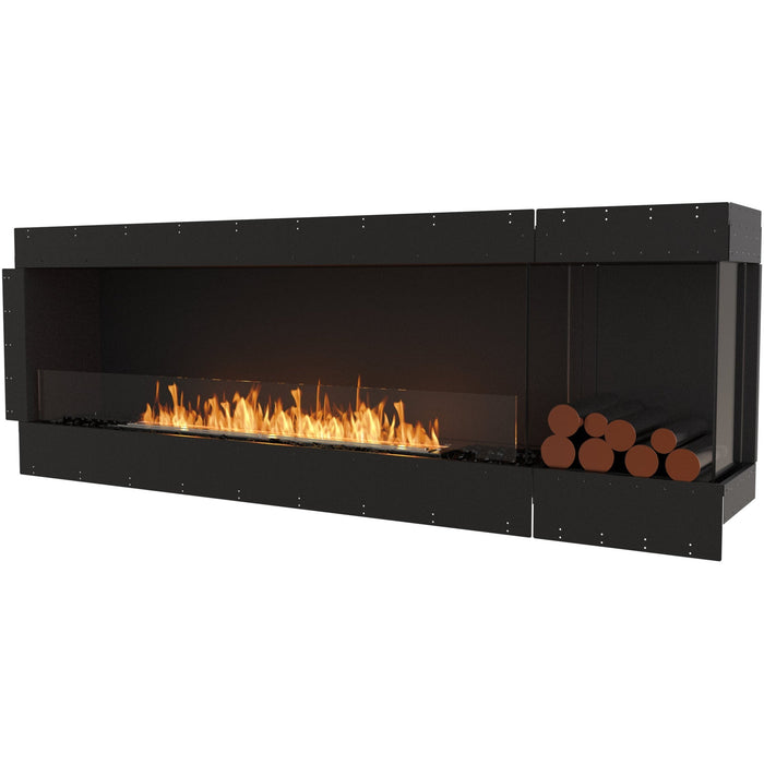 ECOSMART Flex 86RC.BXR Right Corner Fireplace Insert with Black Burner