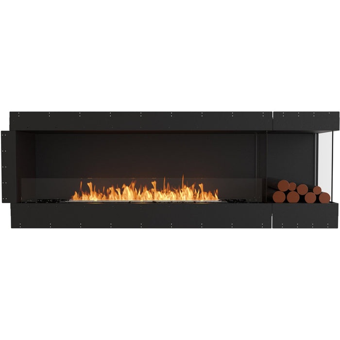 ECOSMART Flex 86RC.BXR Right Corner Fireplace Insert with Stainless Steel Burner