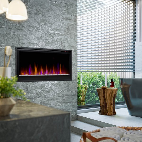 Dimplex Multi-Fire Slim Built-in Linear Electric Fireplace Includes Free 2 Year Extended Warranty