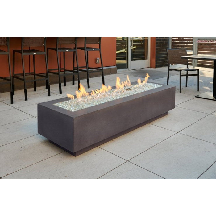 Outdoor Greatroom Midnight Mist Cove 72" Linear Gas Fire Pit Table