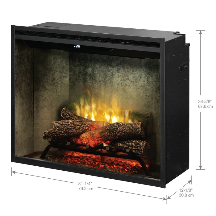 Dimplex Revillusion® Built-In Firebox, Weathered Concrete Includes Free 2 Year Extended Warranty