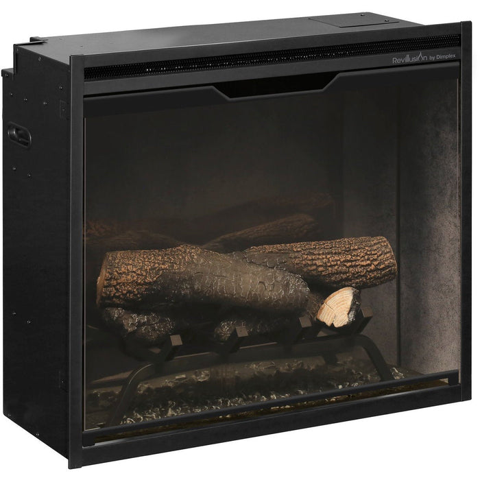Dimplex Revillusion® 24-Inch Built-In Electric Fireplace - Weathered Concrete Includes Free 2 Year Extended Warranty