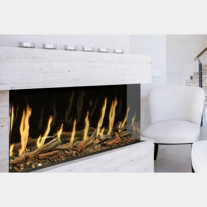 Modern Flames 76" Orion Multi Heliovision Electric Fireplace Includes Free 2 Year Extended Warranty