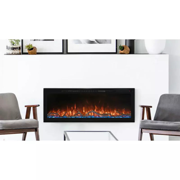 Modern Flames 50" Spectrum Slimline Ultra-Slim Electric Fireplace Includes Free 2 Year Extended Warranty